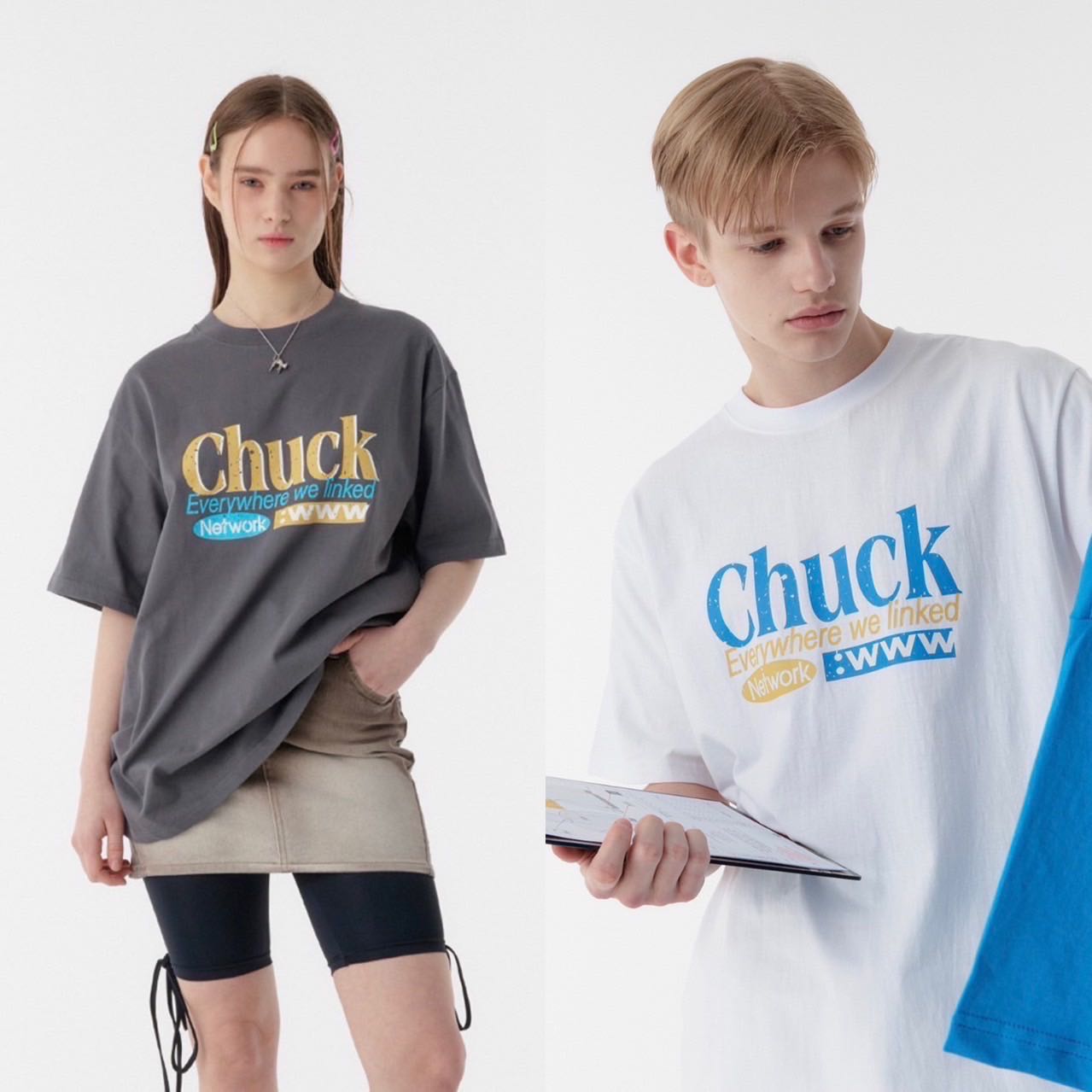 /พร้อมส่ง/ CHUCK CRACKED NETWORK T-SHIRT