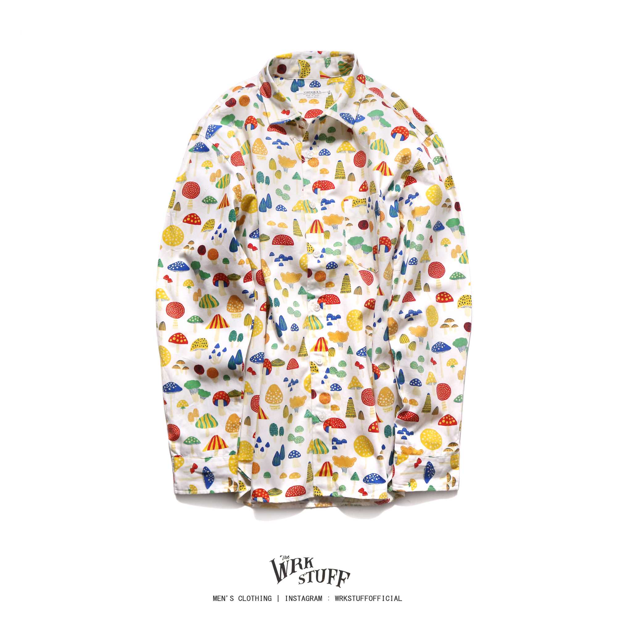 Vintage.E.L Long Sleeve Print Shirt (M)