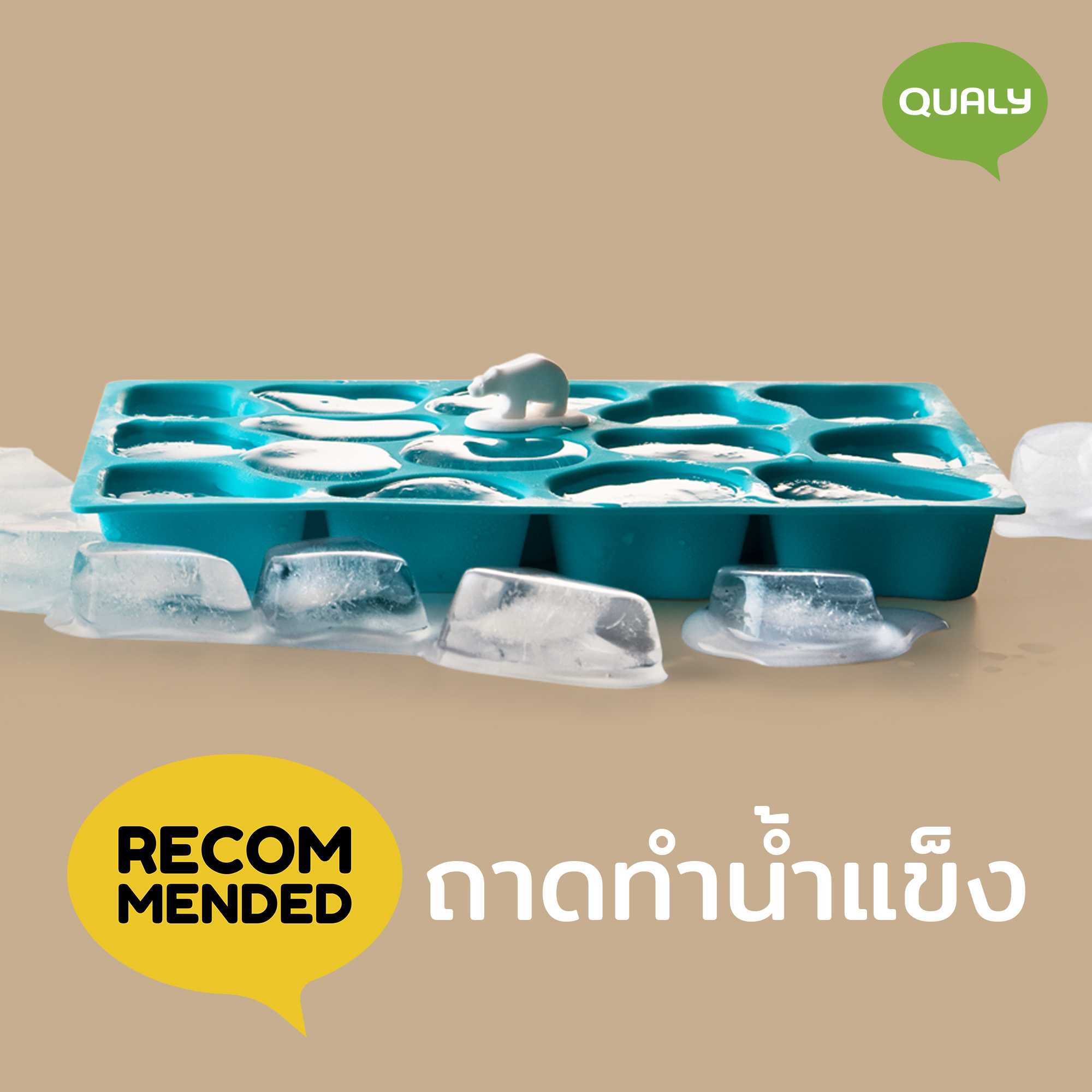 Polar Ice Tray ที่ทำน้ำแข็ง ดีไซน์ หมีขั้วโลกบนทานน้ำแข็ง  Qualy (ควอลี่)