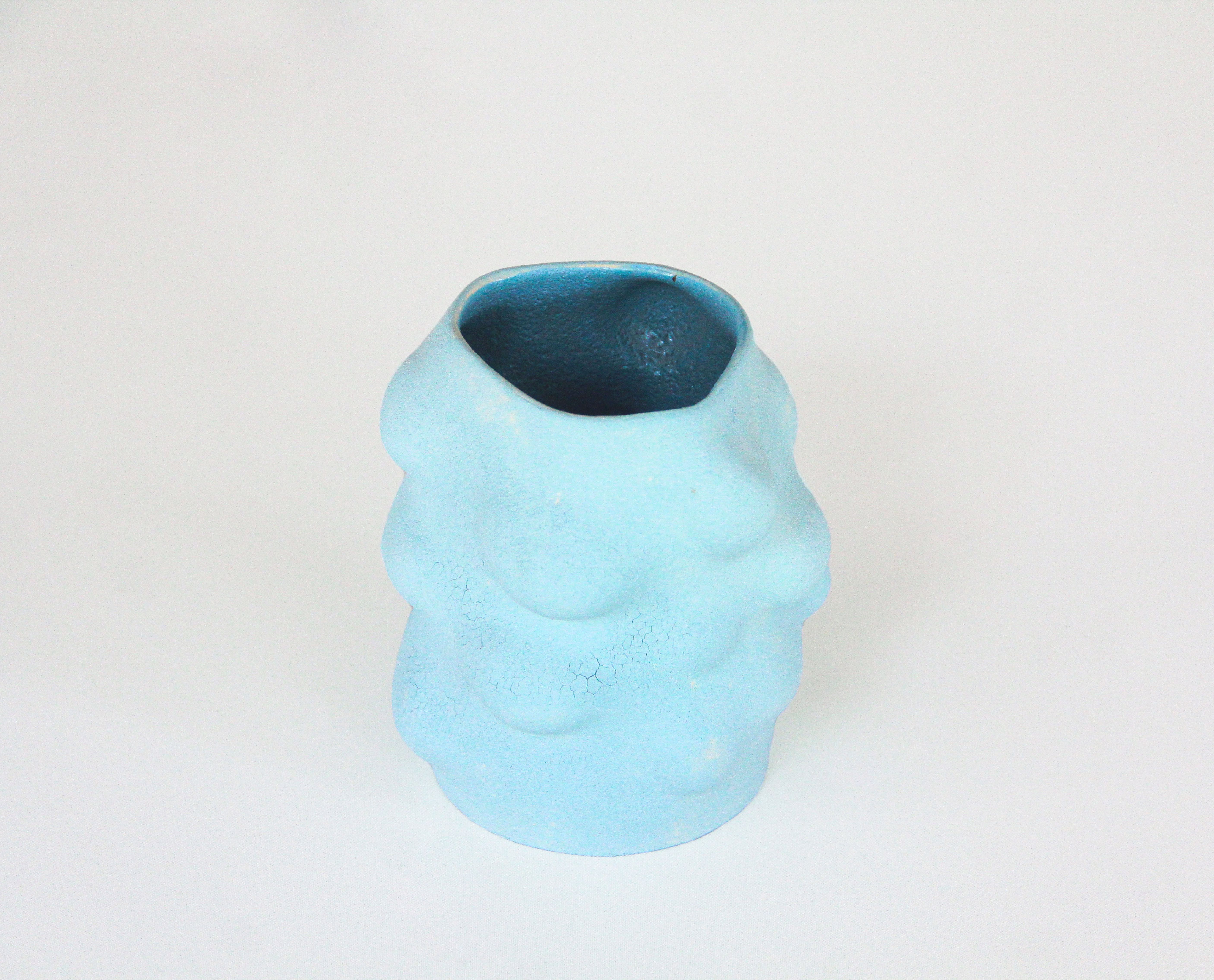Baby Blue Bubble Vase
