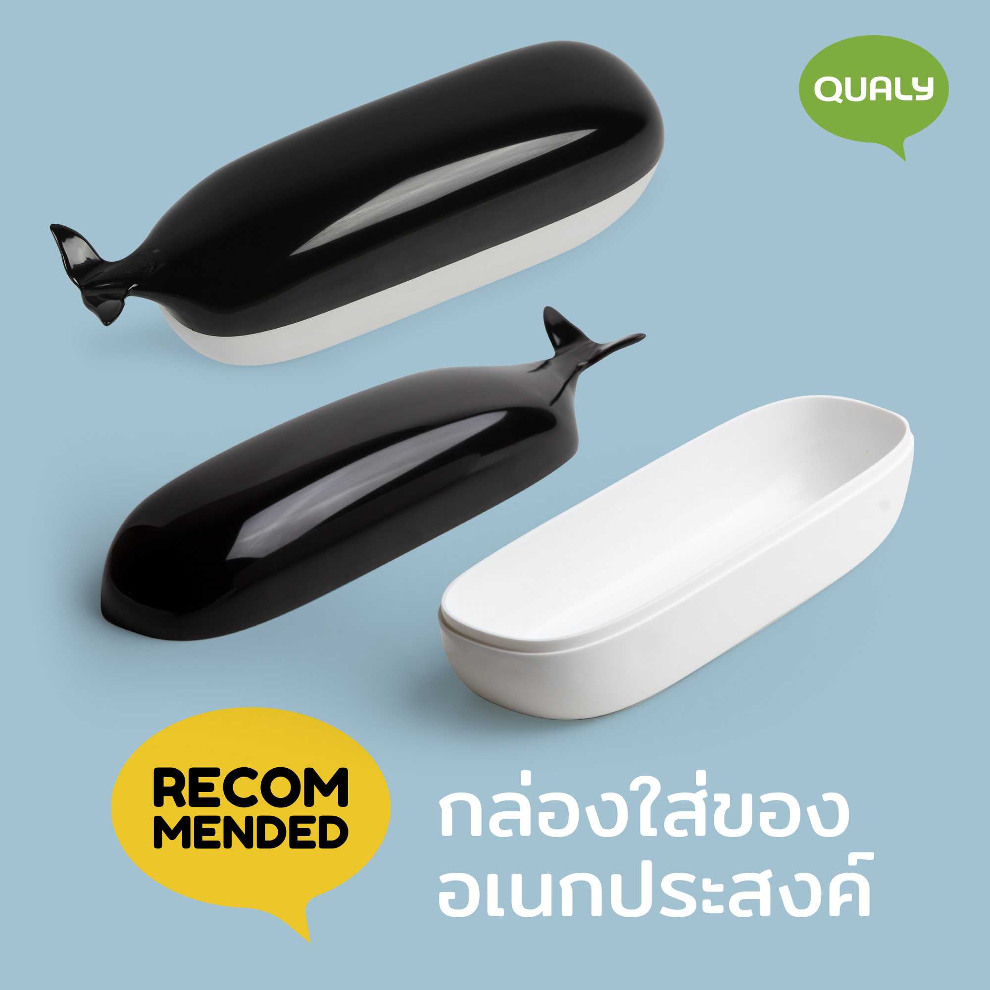Willy Whale Container กล่องใส่ของอเนกประสงค์ ดีไซน์ ปลาวาฬ Qualy (ควอลี่)