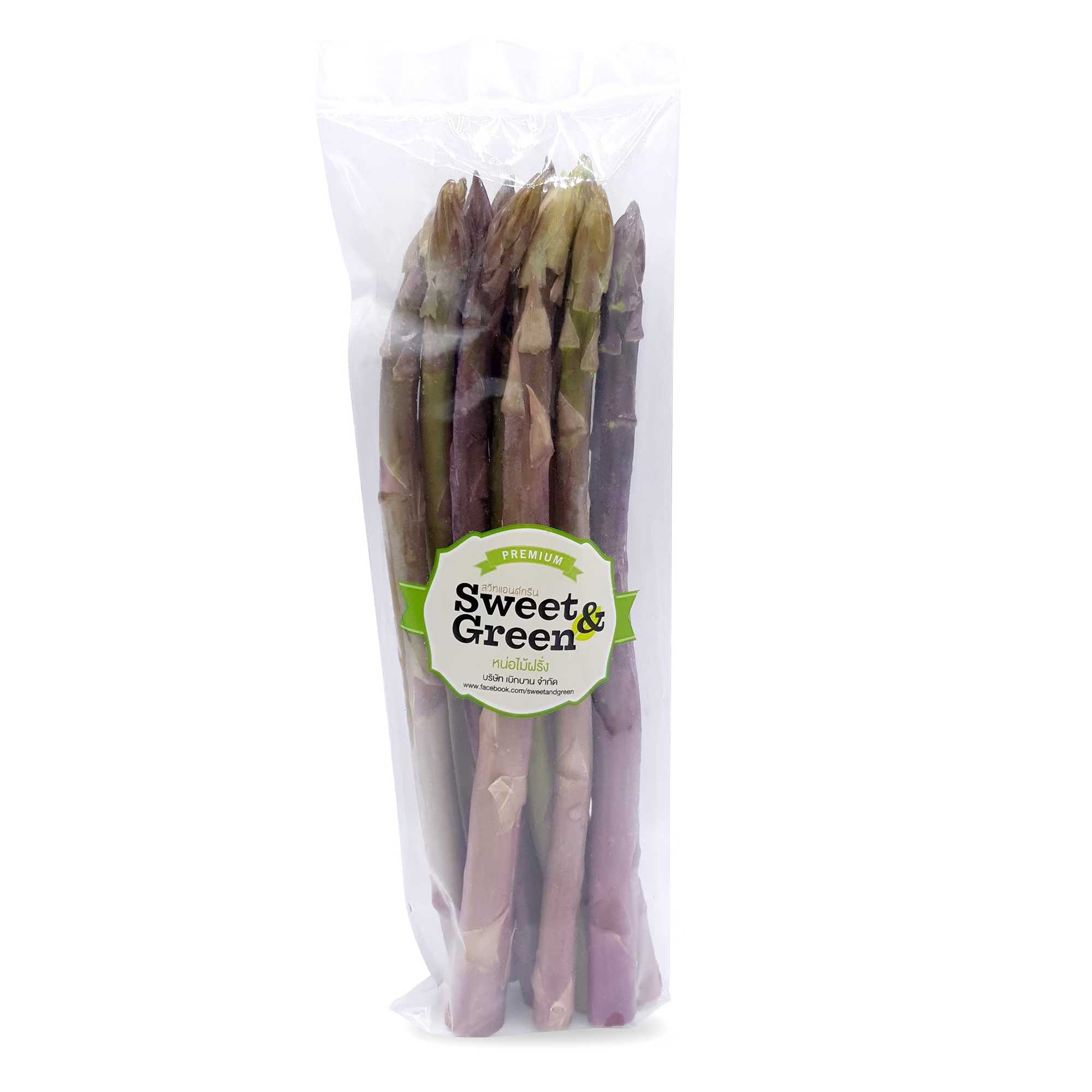หน่อไม้ฝรั่งสีม่วงไซส์ใหญ่ (Jumbo Purple Asparagus)