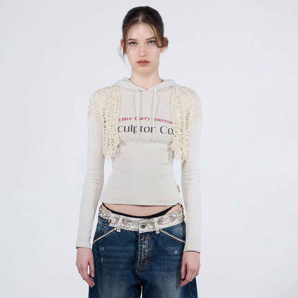 SCULPTOR® เสื้อฮูดดี้ Archive Pigment Hoodie Tee