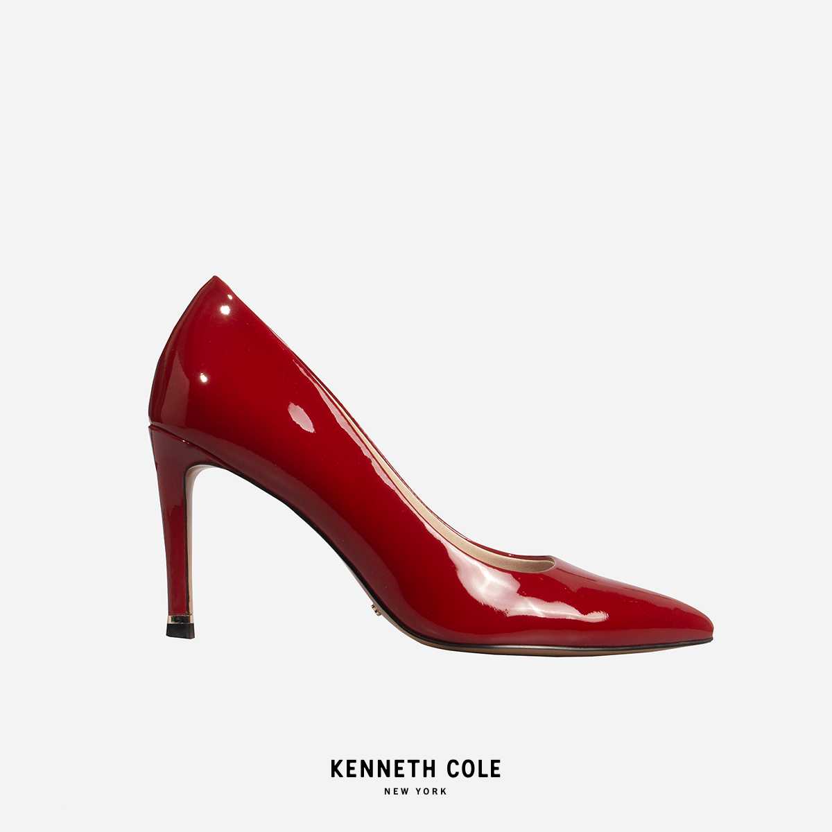 KENNETH COLE รองเท้าส้นสูงผู้หญิงรุ่น RILEY 85 PUMP RED สีแดง ( HEL - KS95092LE-600 )