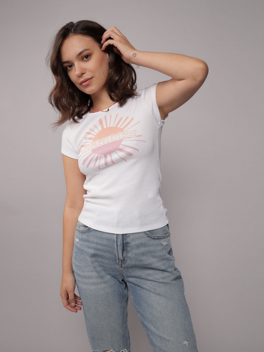 เสื้อ ผู้หญิง 9512 HEY BABY TEE INTL EXL ( 037-9512-100 )