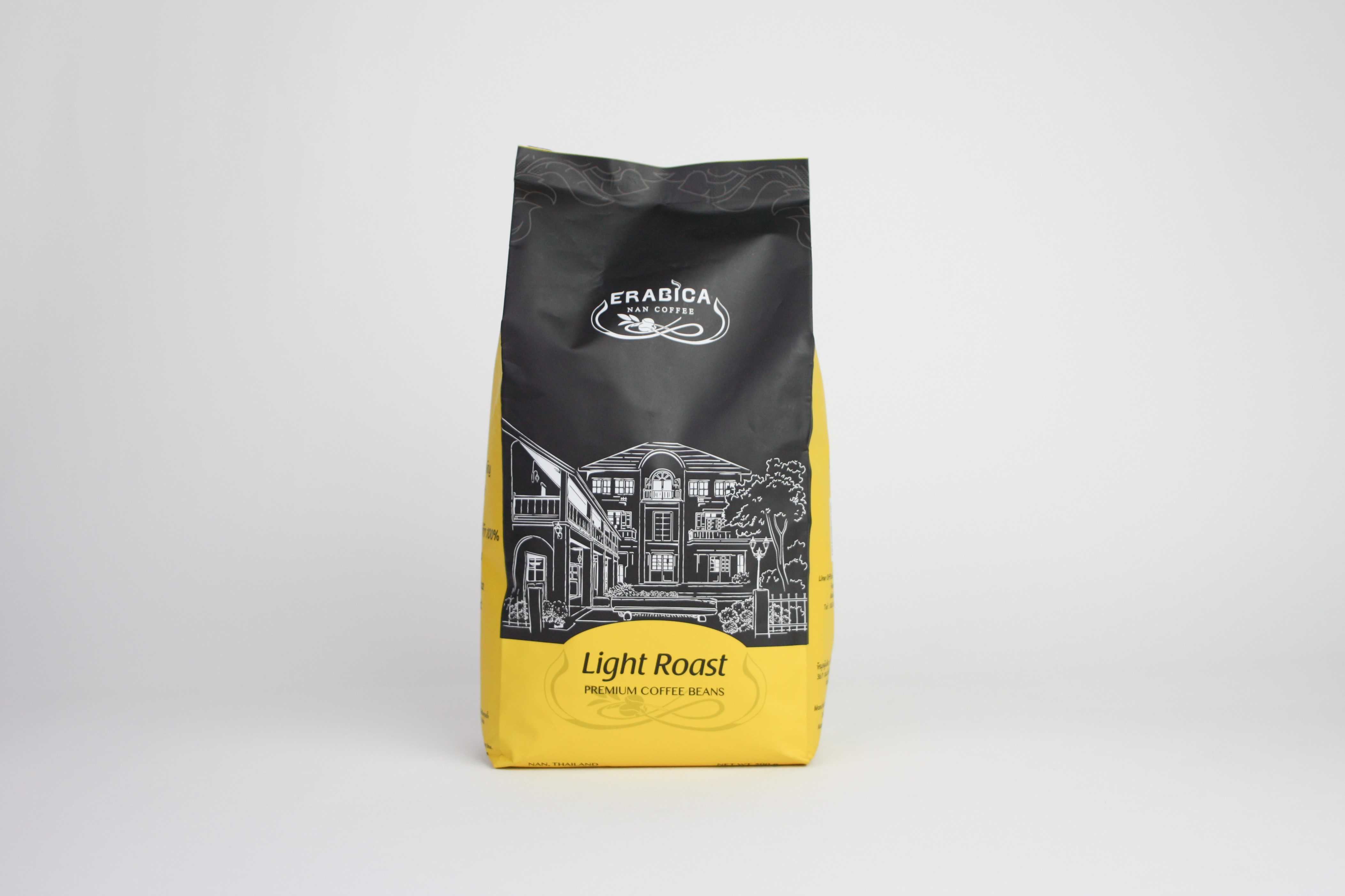 เมล็ดกาแฟ เกรด Premium  คั่วระดับอ่อน (Light Roast PREMIUM COFFEE BEANS) 500 กรัม
