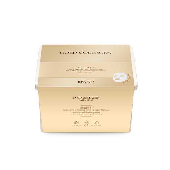 SNP Gold Collagen Daily Mask มาส์กหน้าคอลลาเจนทองคำ เพิ่มความยืดหยุ่น