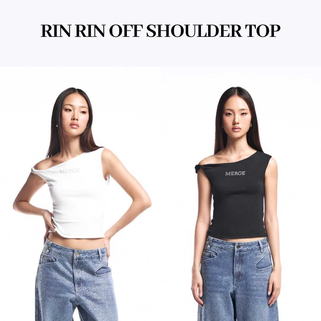 Merge Official - Rin Rin Off Shoulder Top (จัดส่ง23/07)(เปิดขาย 15 Jul 20.00)