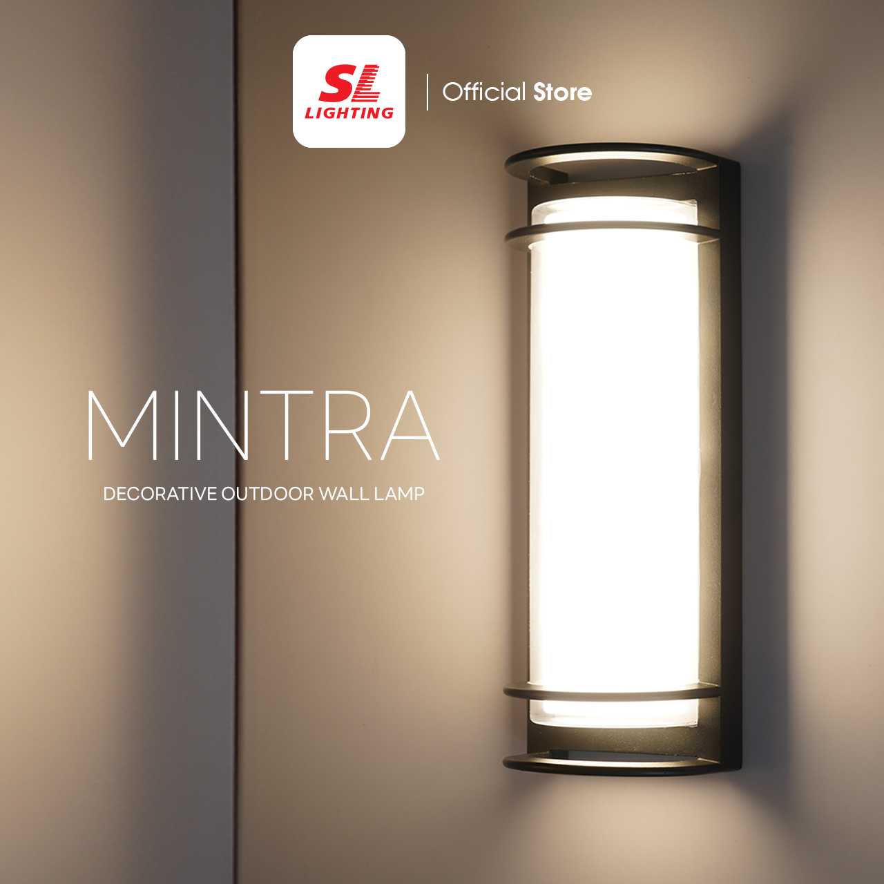 SL LIGHTING | Outdoor Wall Lamp โคมไฟติดผนังภายนอก LED 30W 3000K (แสงวอร์ม) IP54  รุ่น MINTRA-30W30K
