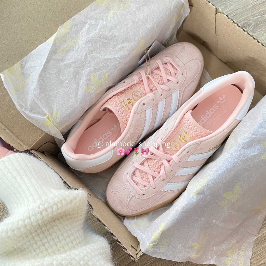 (พร้อมส่ง) Adidas Gazelle Indoor Sandy Pink