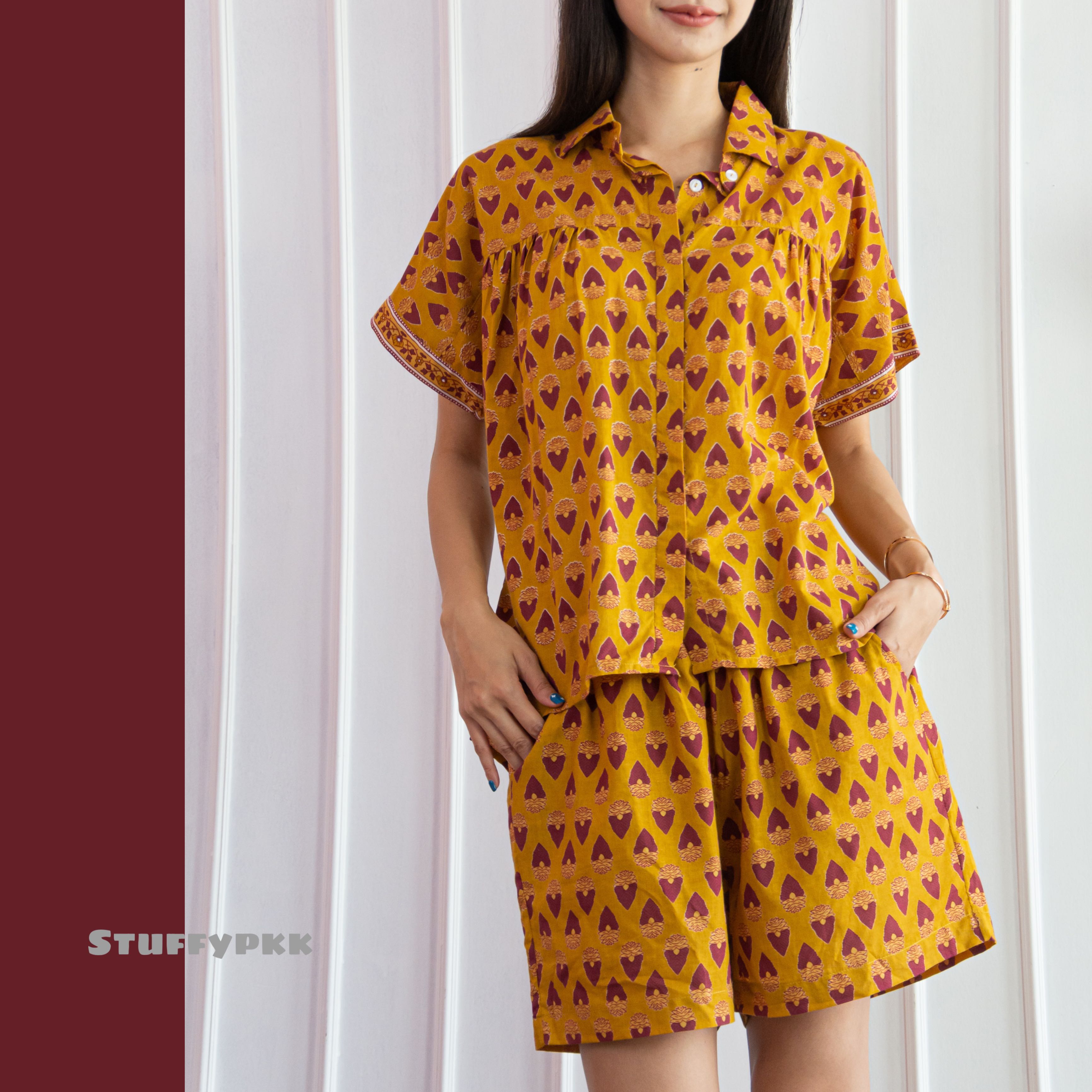𝐂𝐨𝐬𝐦𝐨 𝐒𝐡𝐢𝐫𝐭 𝐬𝐞𝐭  สีมัสตาร์ด