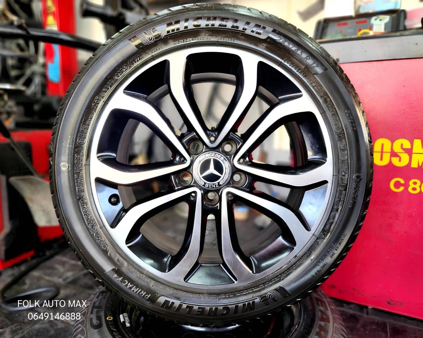 ล้อ Mercedes Benz แท้ C Class ขอบ 17 สภาพสวยไม่มีรอย  พร้อมยางมิชลิน ปี22 1546368 96471167