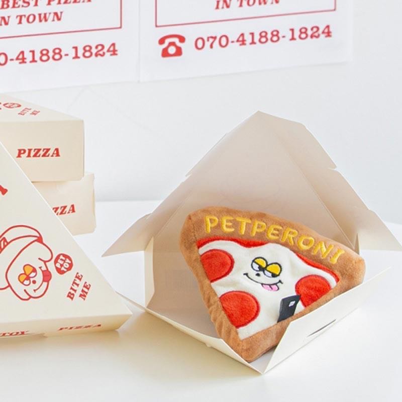 BITE ME ของเล่นสุนัข ของเล่นหมา PIZZA  DOG TOY  พิซซ่า พร้อมส่ง