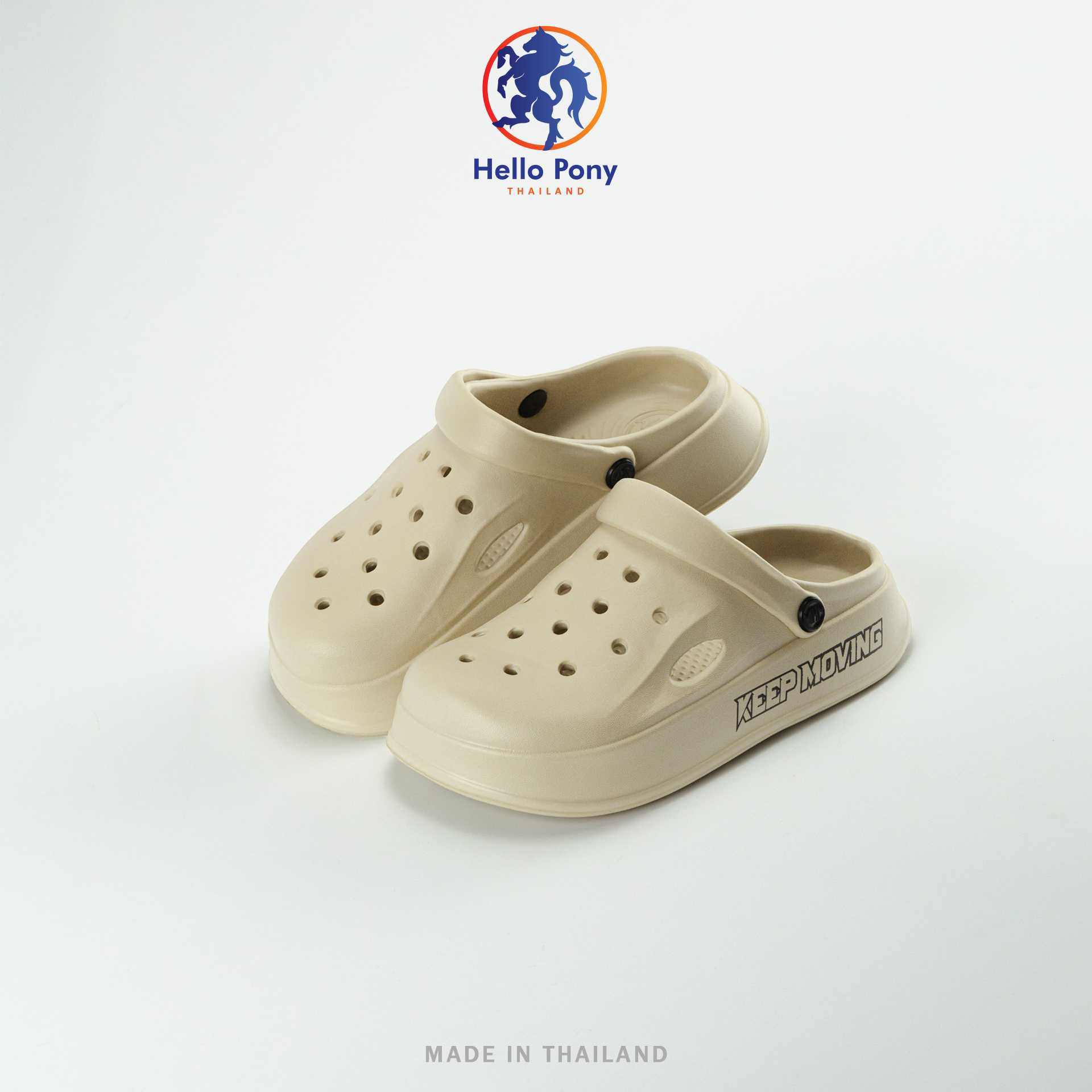 Hello Pony  รุ่น MHM4018 รองเท้าแตะรัดส้น รองเท้าแฟชั่น ลำลอง  Size 36-45