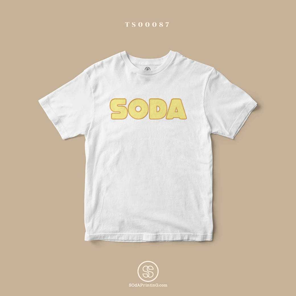 เสื้อ  Yellow SODA  สีขาว #SOdAtee TS00087