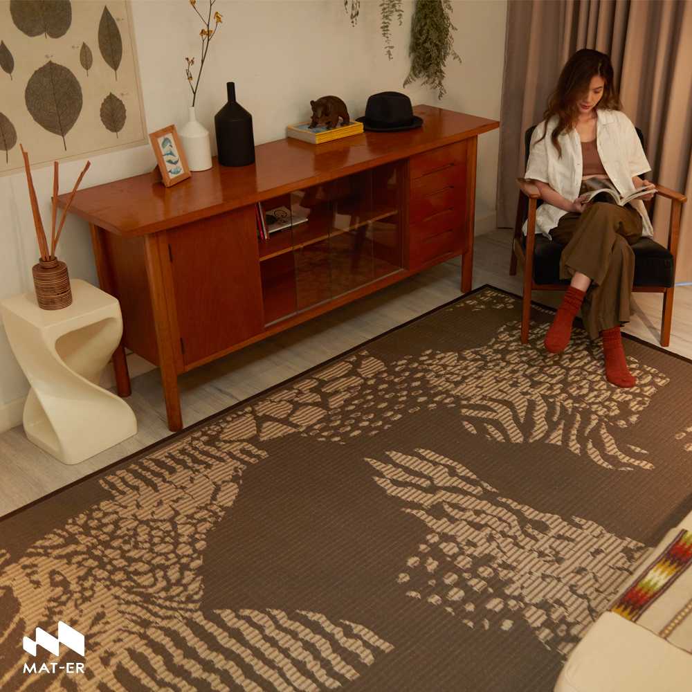 Mat-er เสื่อแทนพรม SAFARI Earth Tone 180 x 270 cm