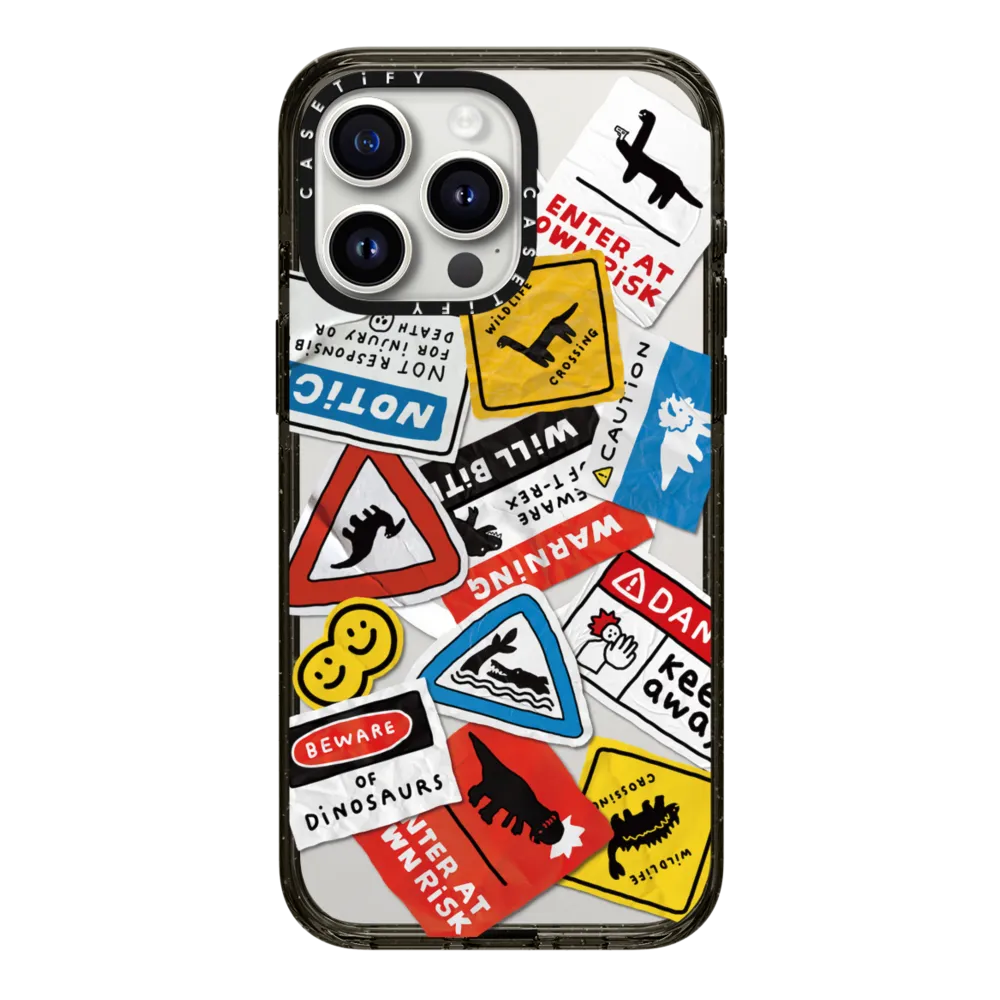 [พร้อมส่ง] CASETiFY | JOGUMAN Beware of Dinosaurs
