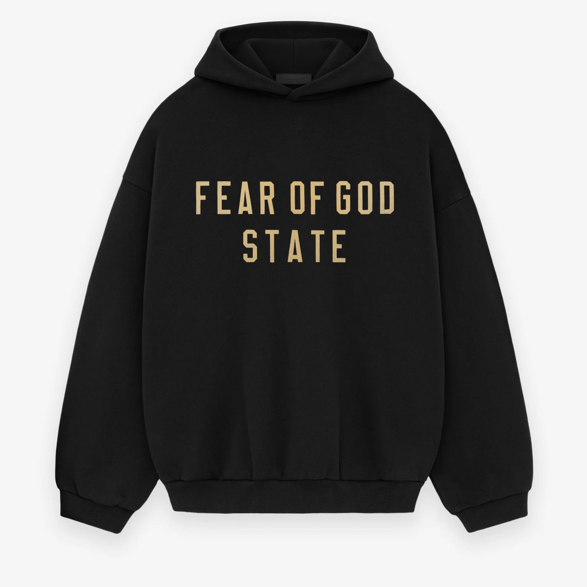 ฮู้ดดี้ ESSENTIALS Fleece Hoodie Black