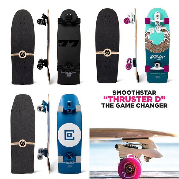 0202 au SmoothStar Surfskate เซิร์ฟสเก็ต ทรัค อะแดปเตอร์ แนว Surf simulator