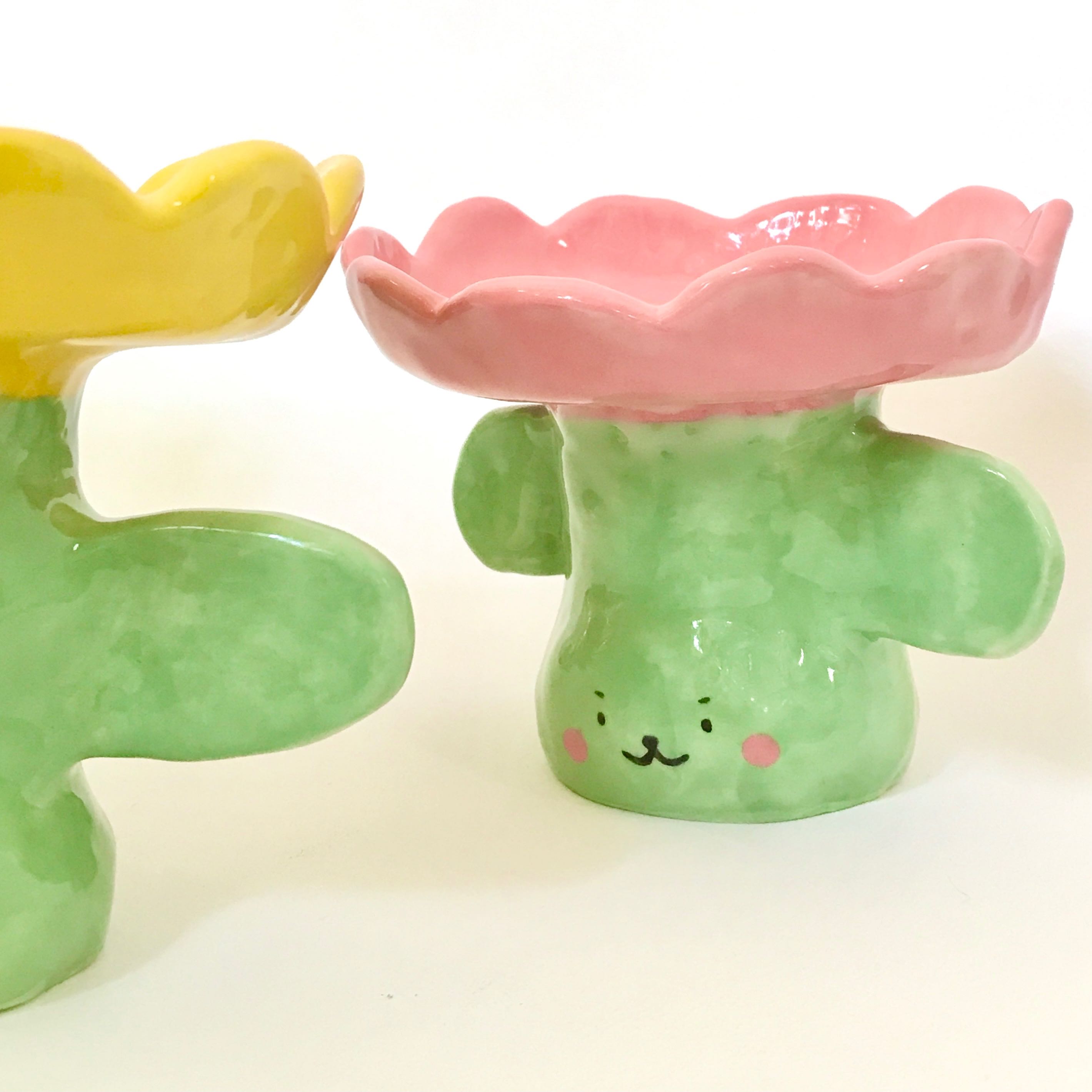 Flower Cat plate 🐱 จานข้าวแมวทรงดอกไม้