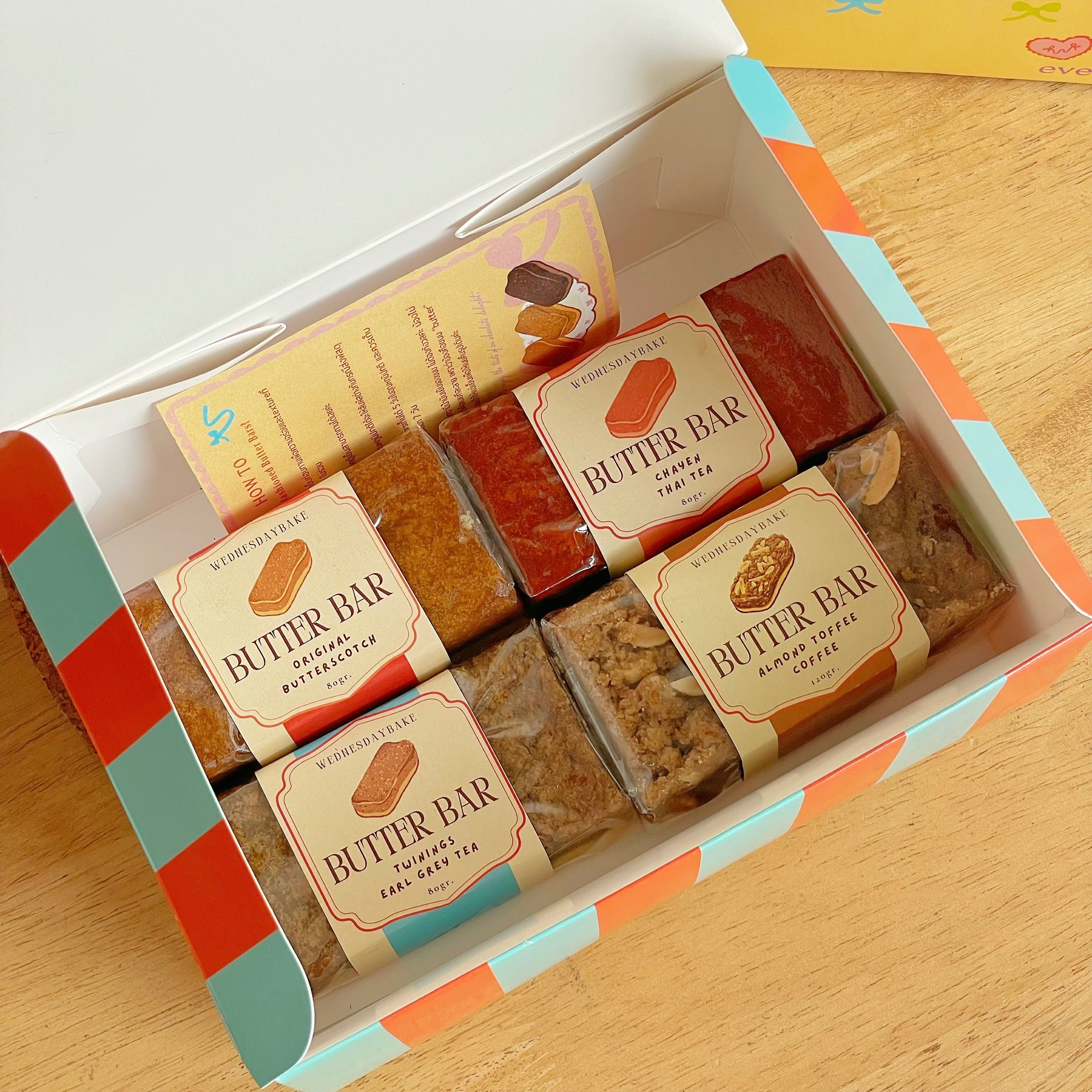 Butter Bars คละ4รส Original,Earlgrey,Thaitea,Coffee