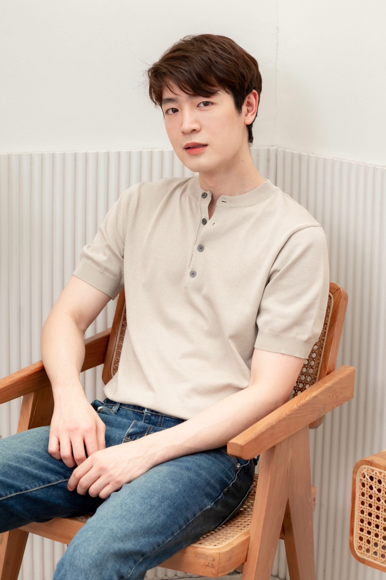 KINS เสื้อโปโลคอกลม สไตล์ Kinsboy (รหัส : KN75)