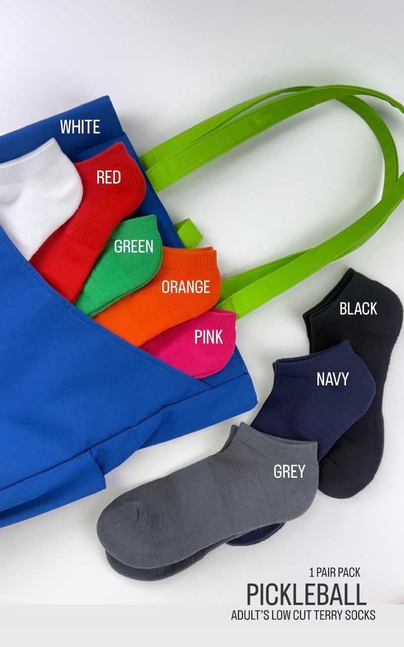 สินค้าใหม่ ถุงเท้ากีฬาขนหนูผู้ใหญ่รุ่น Pickleball -  1 pair pack