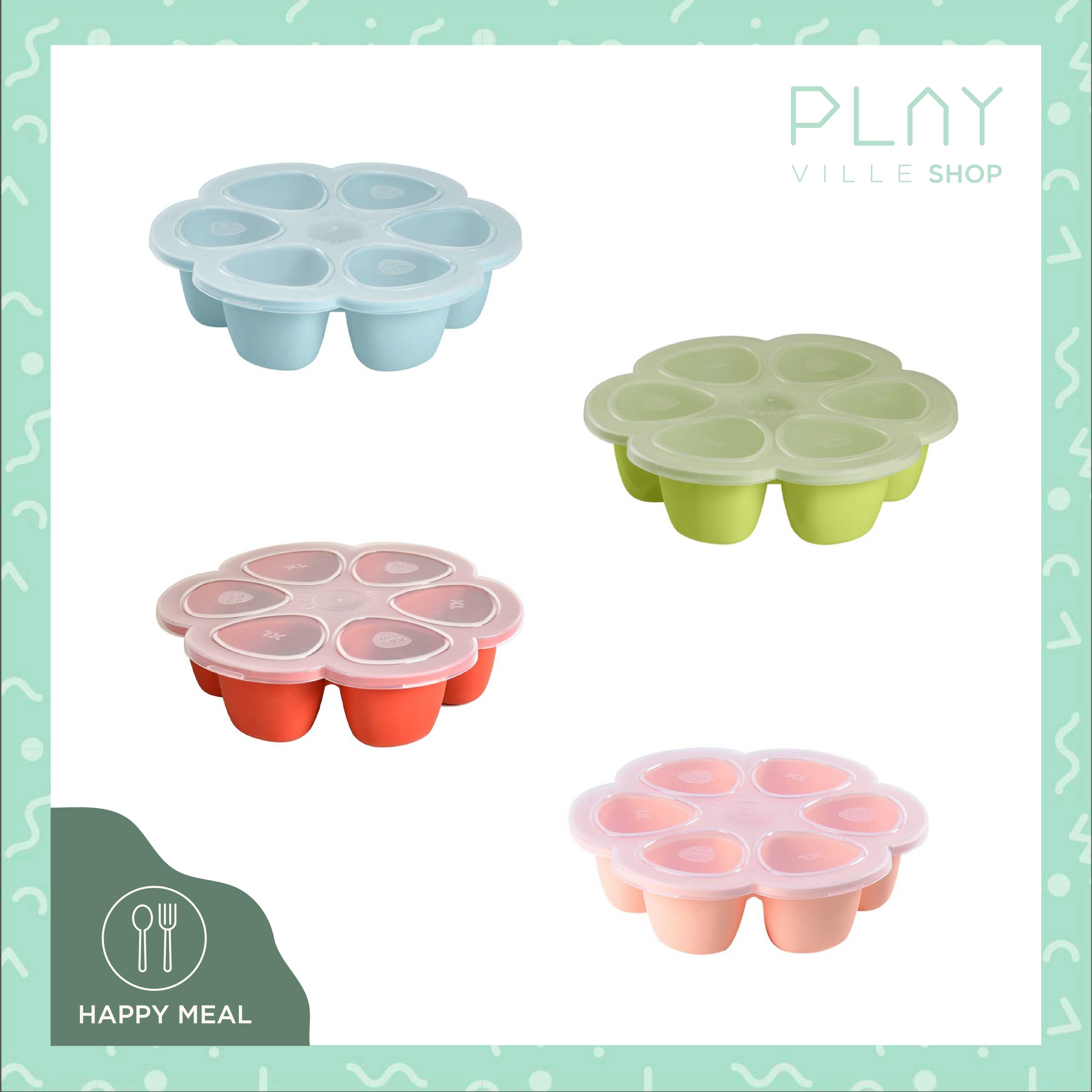 BEABA : Silicone multiportions 6 x 150 ml.