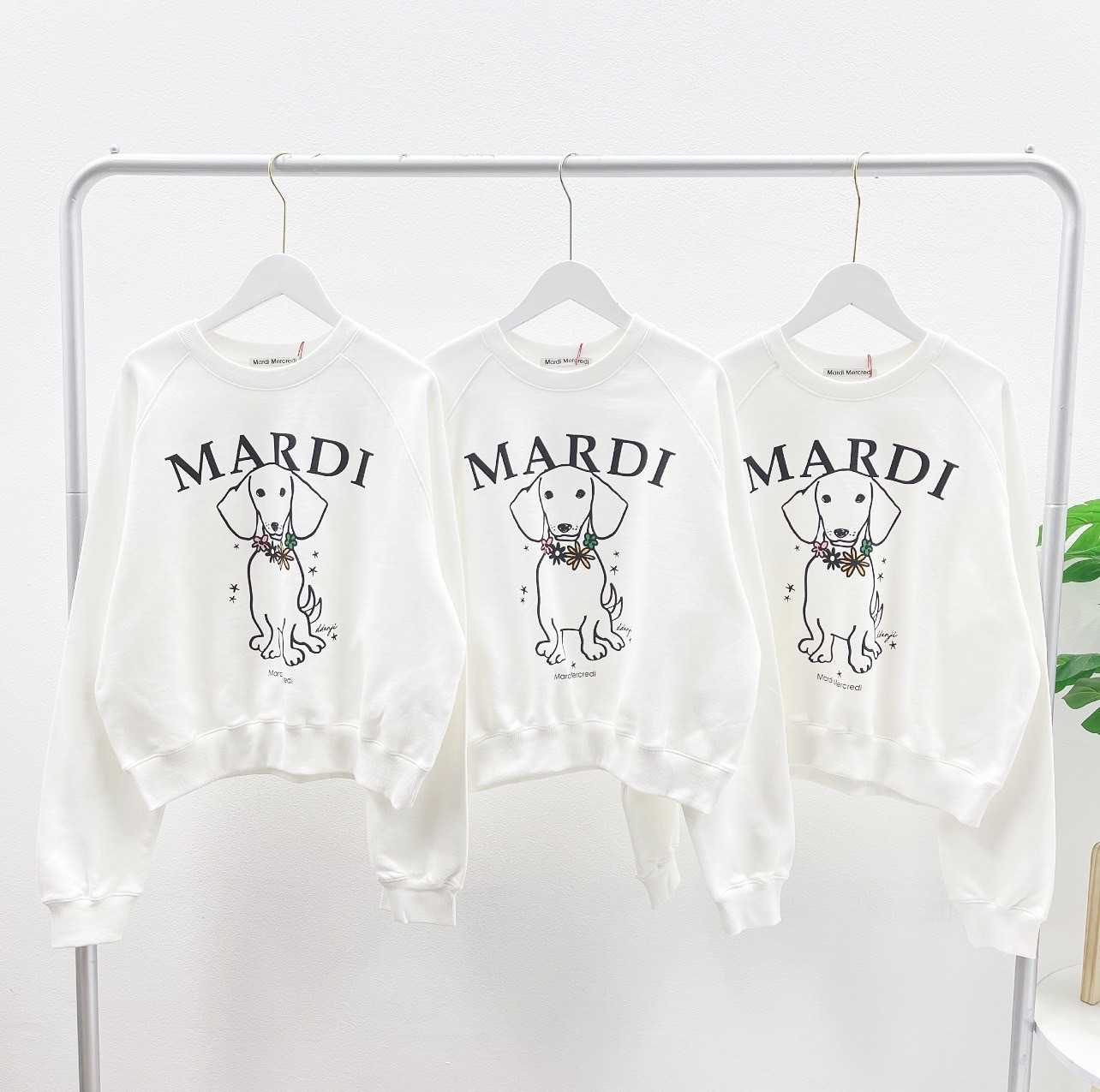 Mardi Raglan Swing The Tail Ddanji Sweatshirt (Multicolor White/Tangerine)