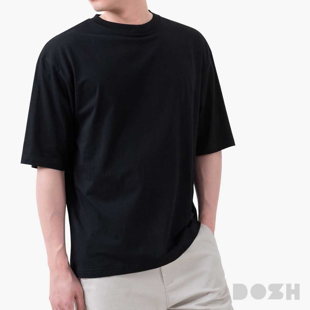 DOSH OVERSIZED SHORT SLEEVE T-SHIRTS BATMAN เสื้อยืดโอเวอร์ไซส์ DBMT5300-BL