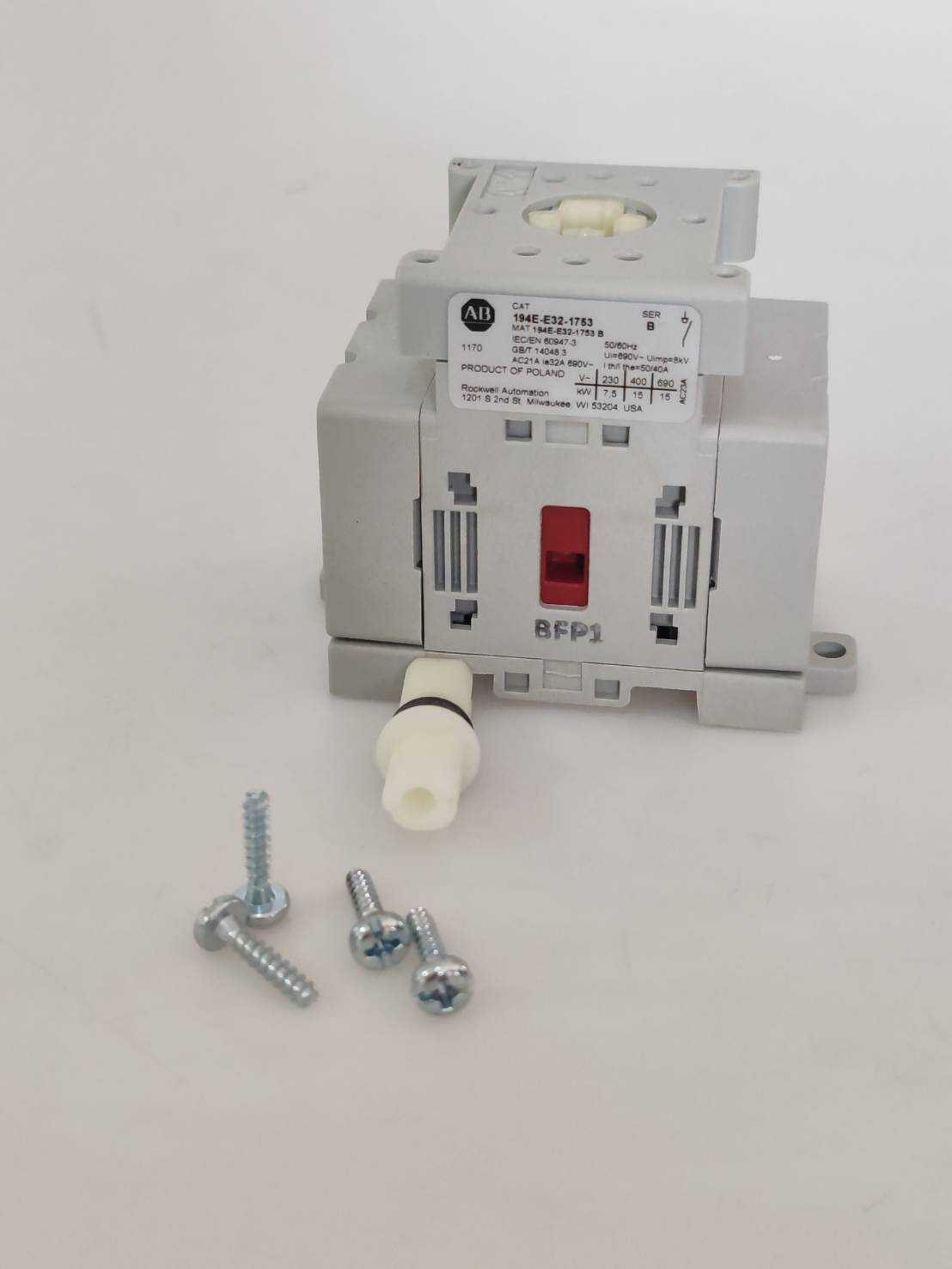 RS,RX T-line Main Switch 194E-E32-1753 w/o control head For Primus Washer/Dryer(PRI404000098)-AA