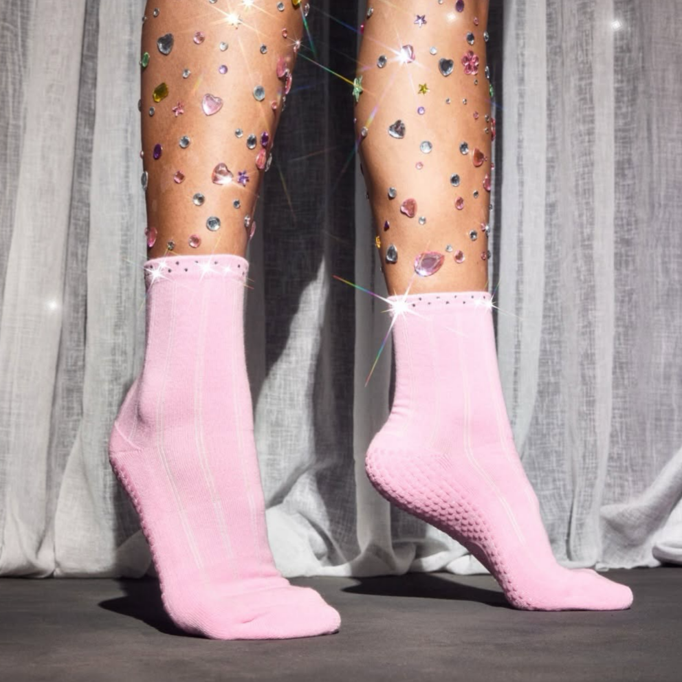 Crew Grip Socks - Gem Pink