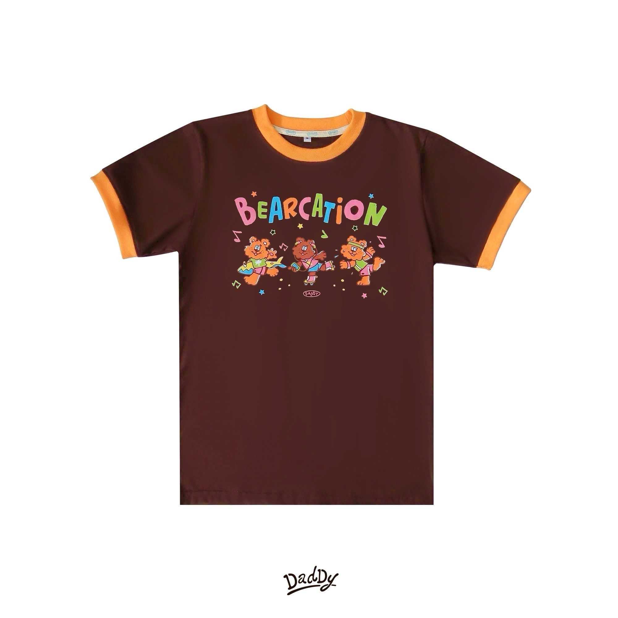 DADDY | Bearcation Run T-shirt เสื้อยืด ลาย bearcation สุดน่ารัก