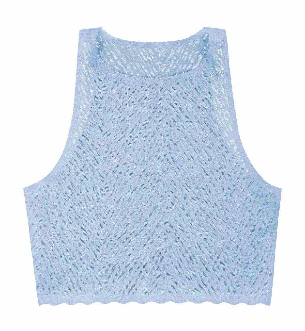 NEW sloggi 10222204 sloggi ZERO Feel Bliss Crop TopAX R 00PP เสื้อชั้นใน smart bra สีเทา