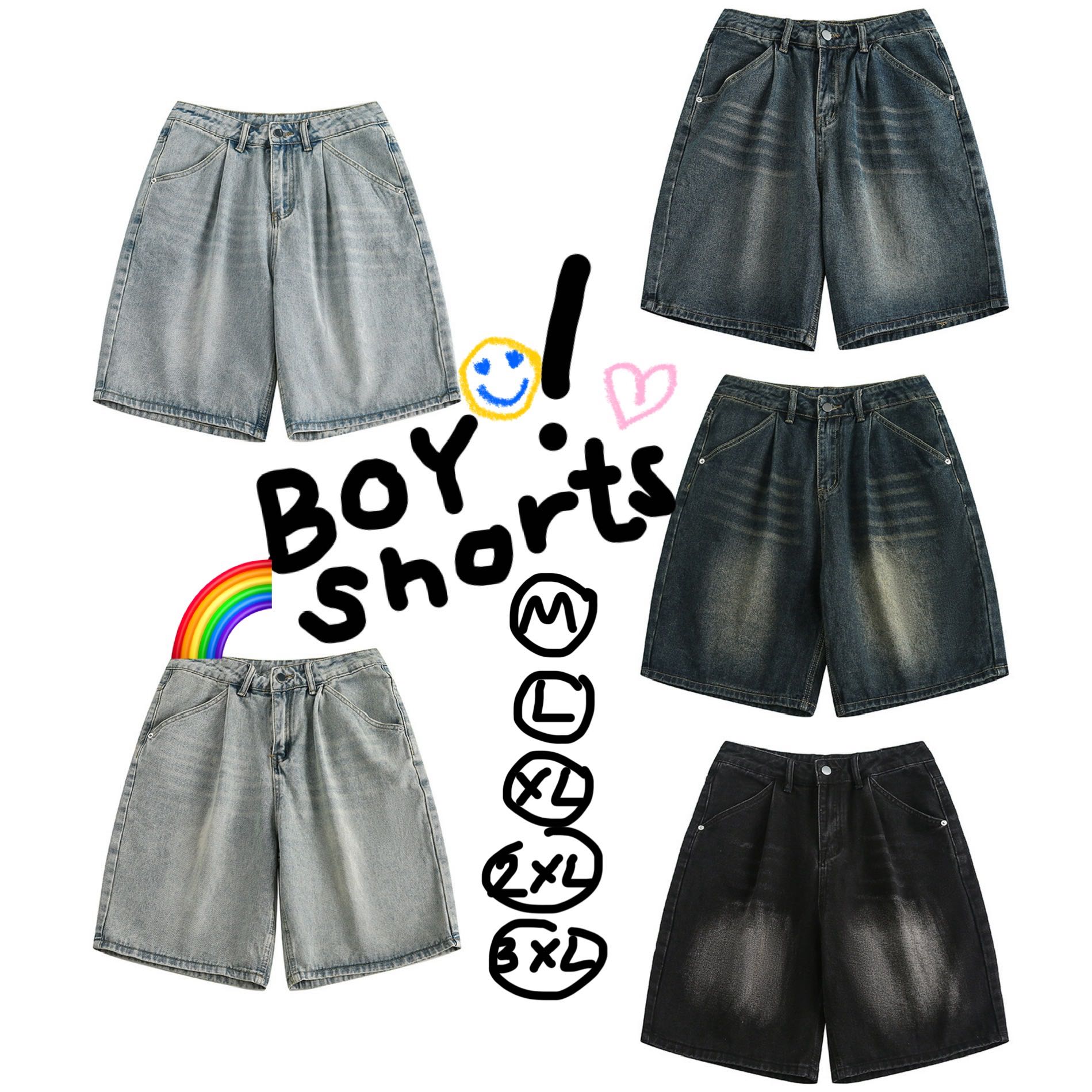 (PRE ORDER) BOY SHORTS JEANS (5colors) boy size!