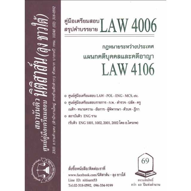 ชีทสรุป กม.ระหว่างประเทศแผนกคดีบุคคล