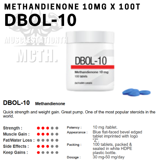 Dianabol (Dbol-10) Gainzlab (10mg×100t)