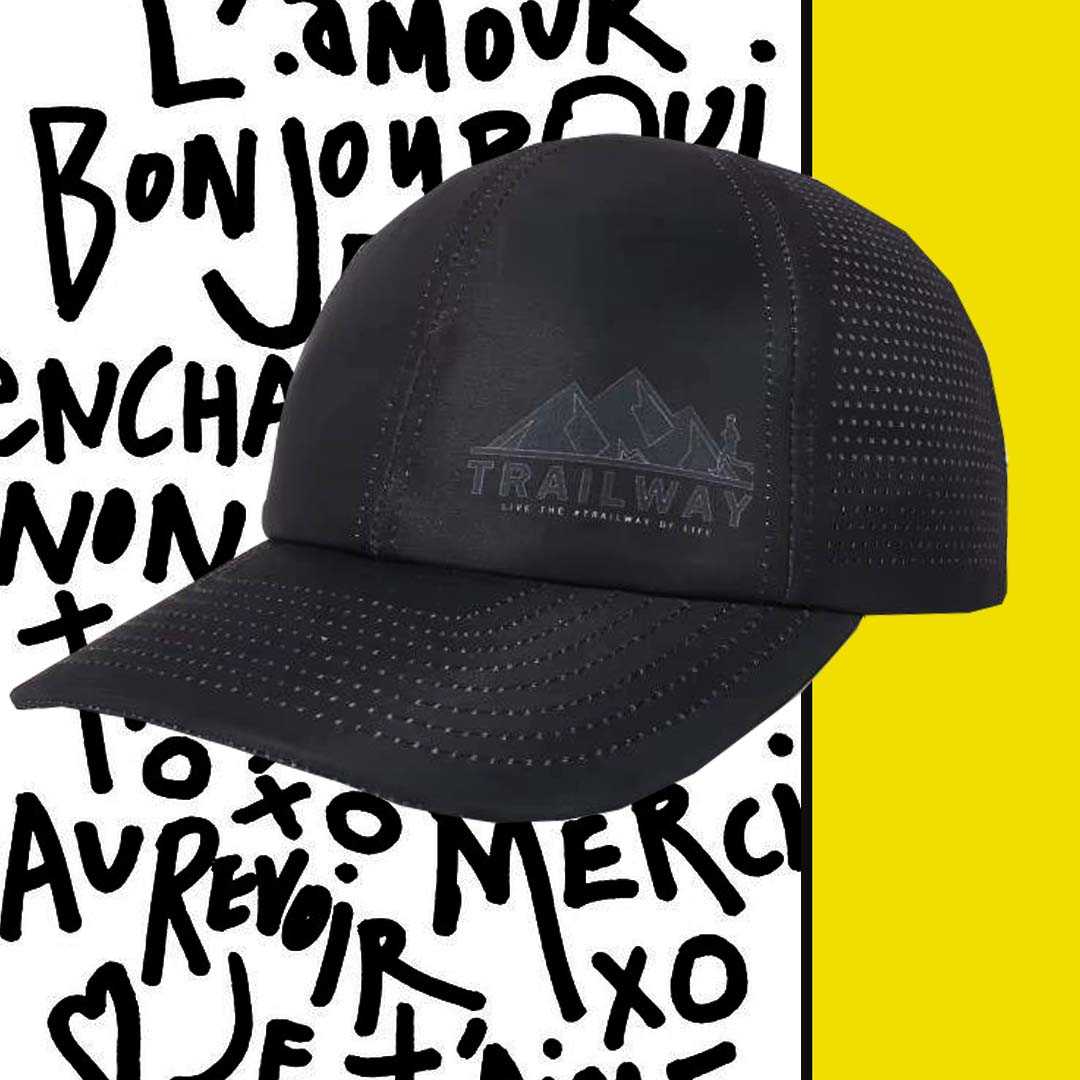 Trailway DarkMode 6 panels running hat