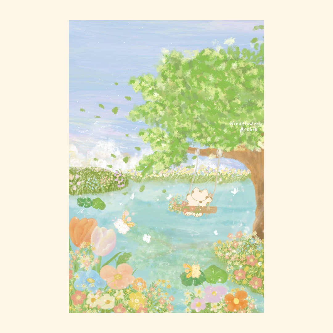 Artprint Postcard  [Faries garden]