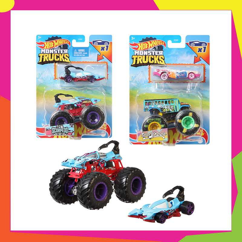 Hot Wheels Monster Truck Die-Cast Car and Hot Wheels Car Assortment (GRH81-999F)