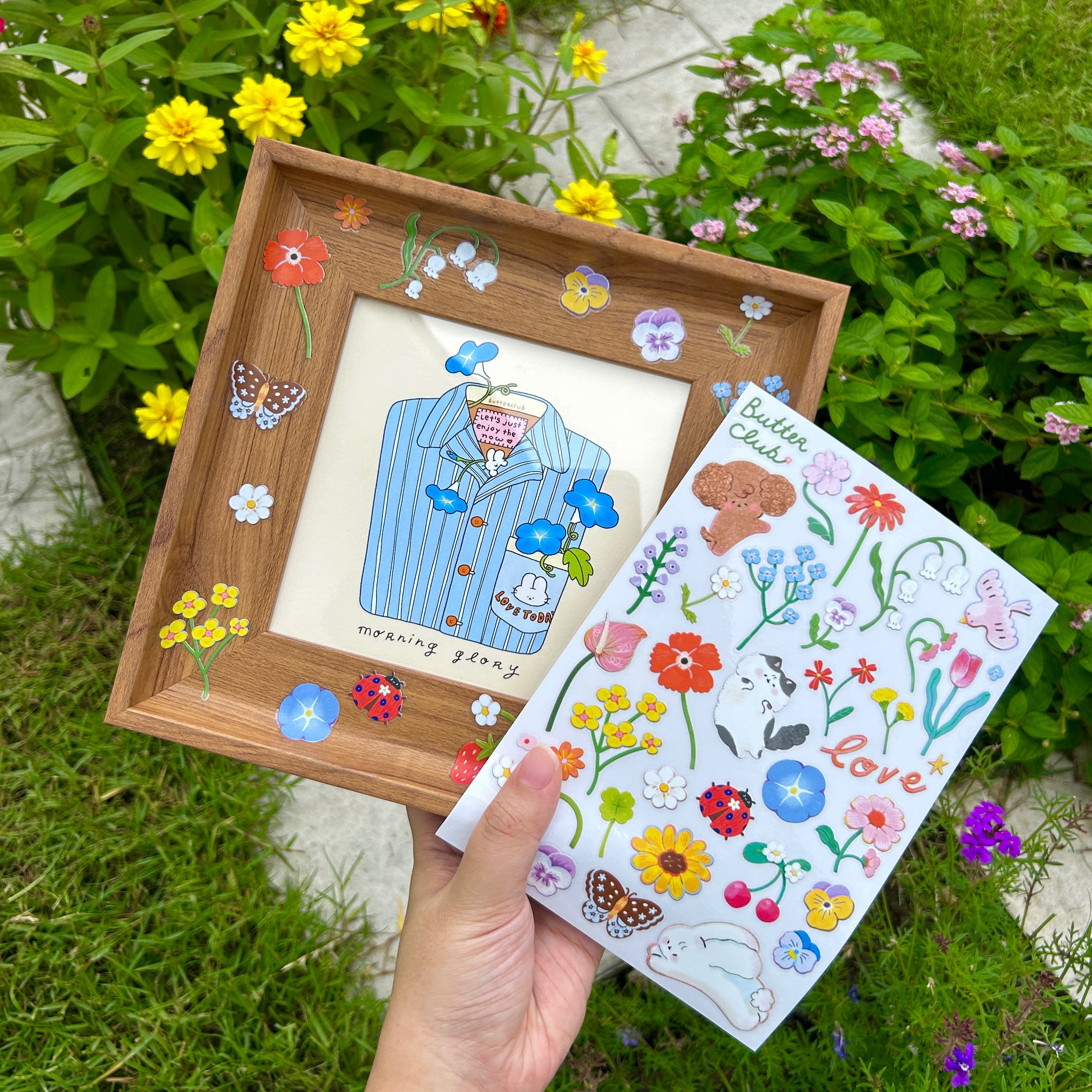 happy flowers Sticker