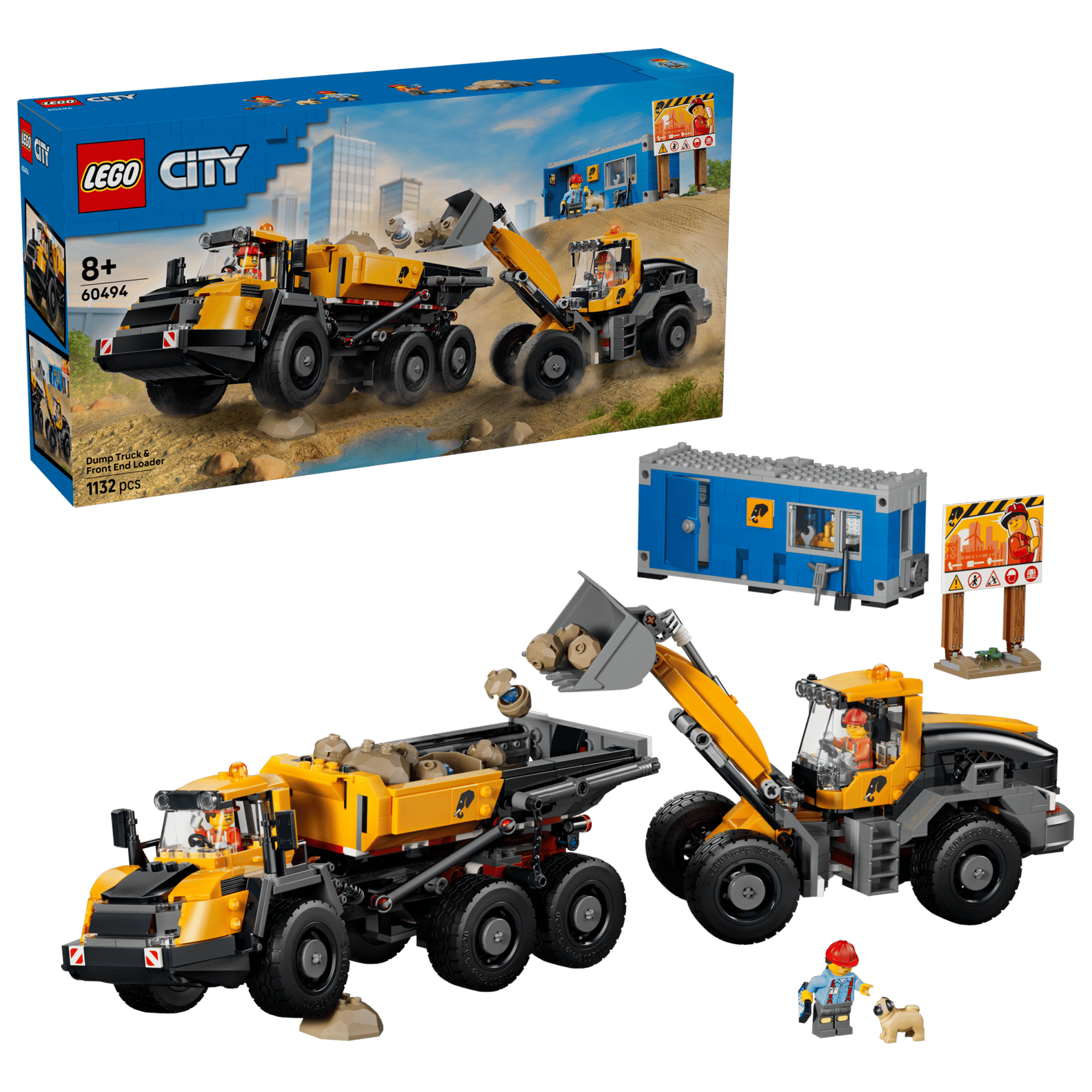 LEGO 60494 Dump Truck & Front End Loader(สินค้าซื้อแล้วไม่รับเปลี่ยนคืน)
