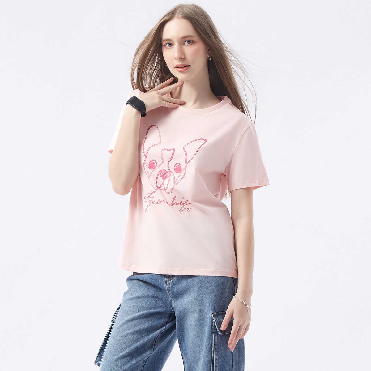 เสื้อทีเชิ้ตลายเฟรนช์ชี่ อีซี่ | Frenchie Eazy Tee Shirt | 06207
