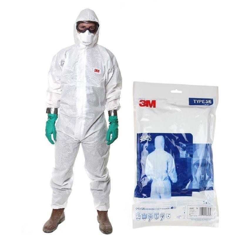 ชุดปลอดเชื้อ 3M PPE  ป้องกันสาร รุ่น 4545 ไซต์  L