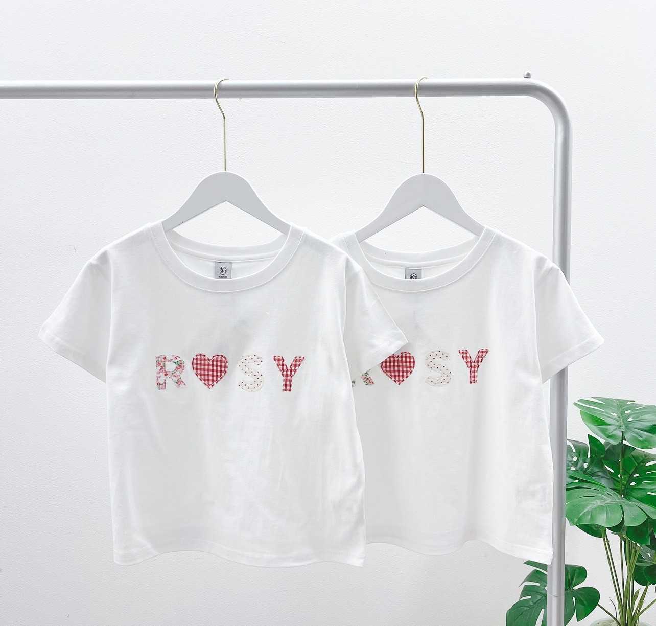 Ronron Rosy Crop Tshirt White