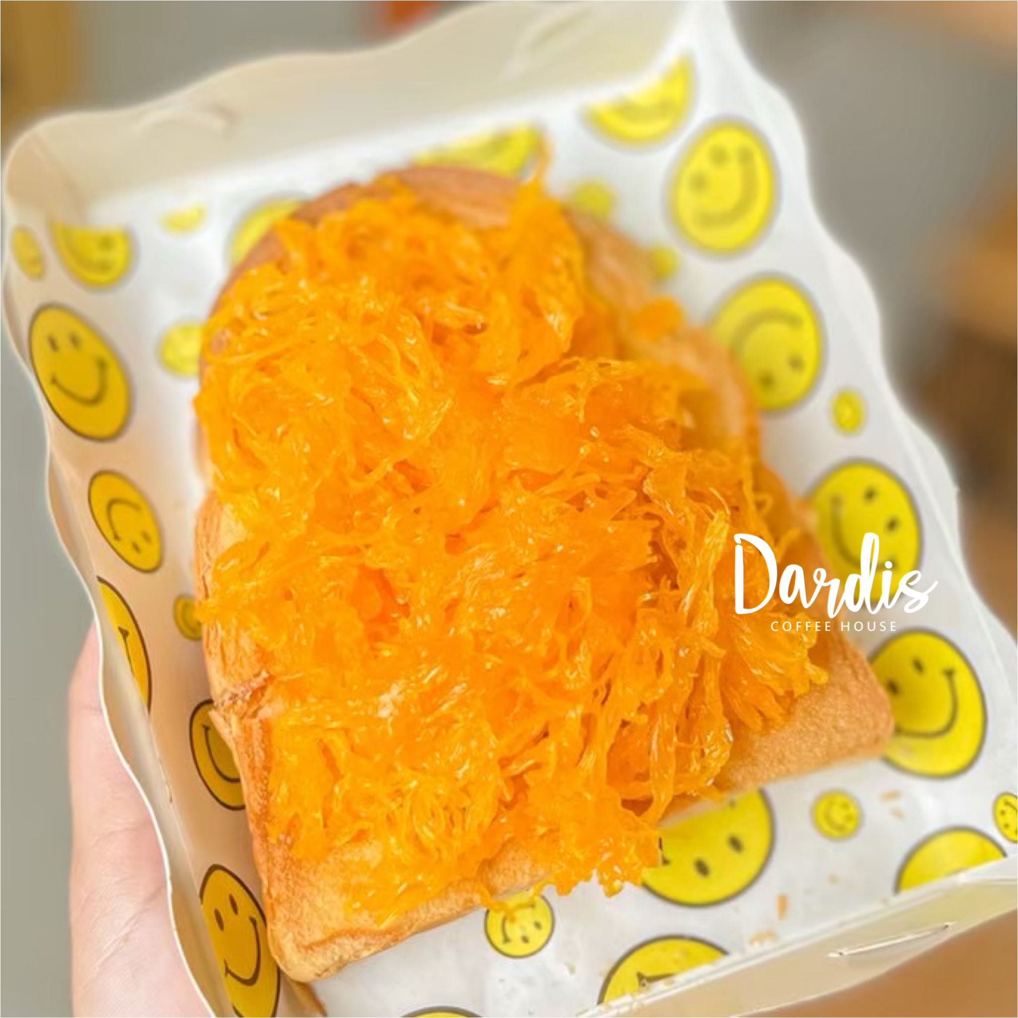 ขนมปังปิ้ง ฝอยทอง (1แผ่น)