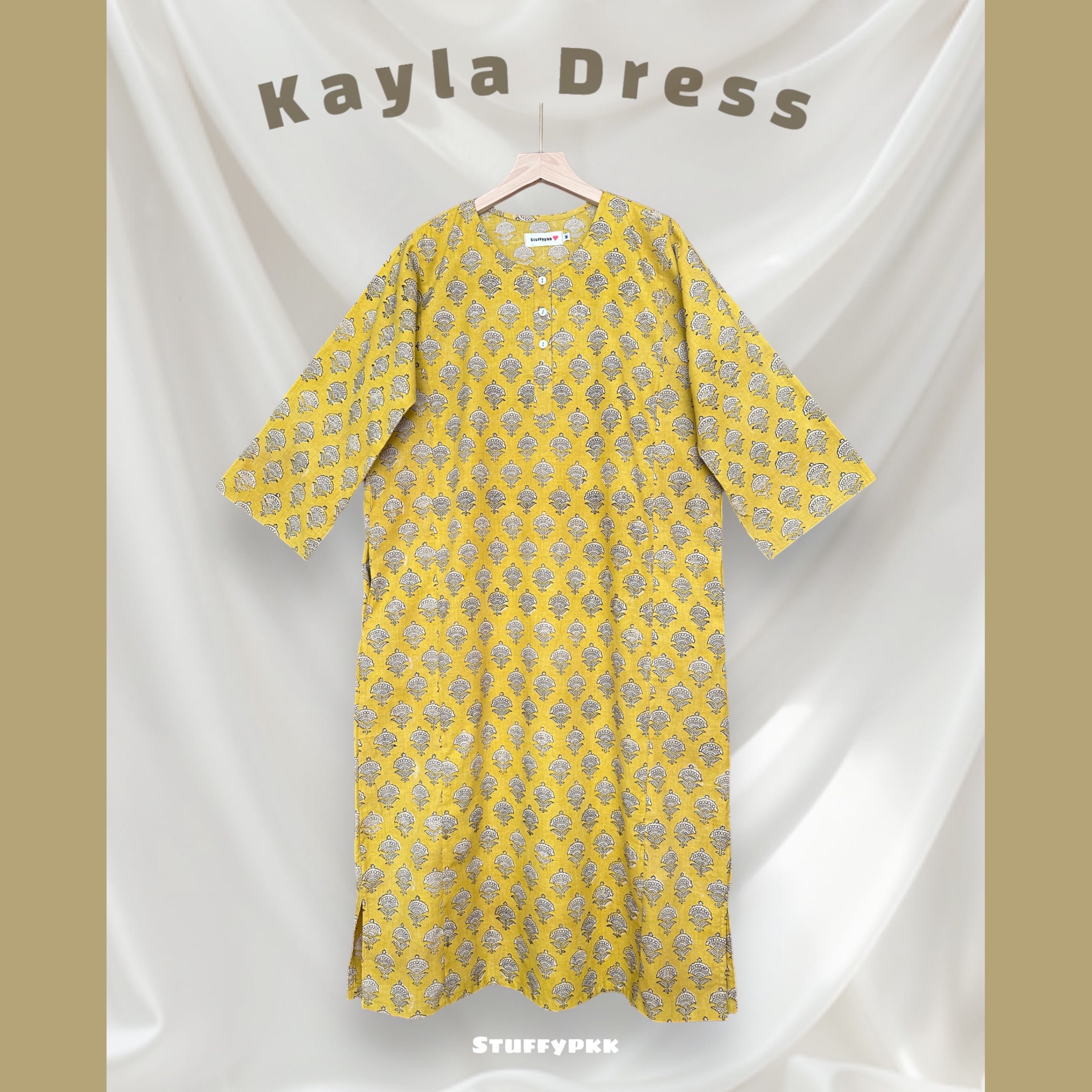 𝐊𝐚𝐲𝐥𝐚 𝐃𝐫𝐞𝐬𝐬 สีเหลือง🌼