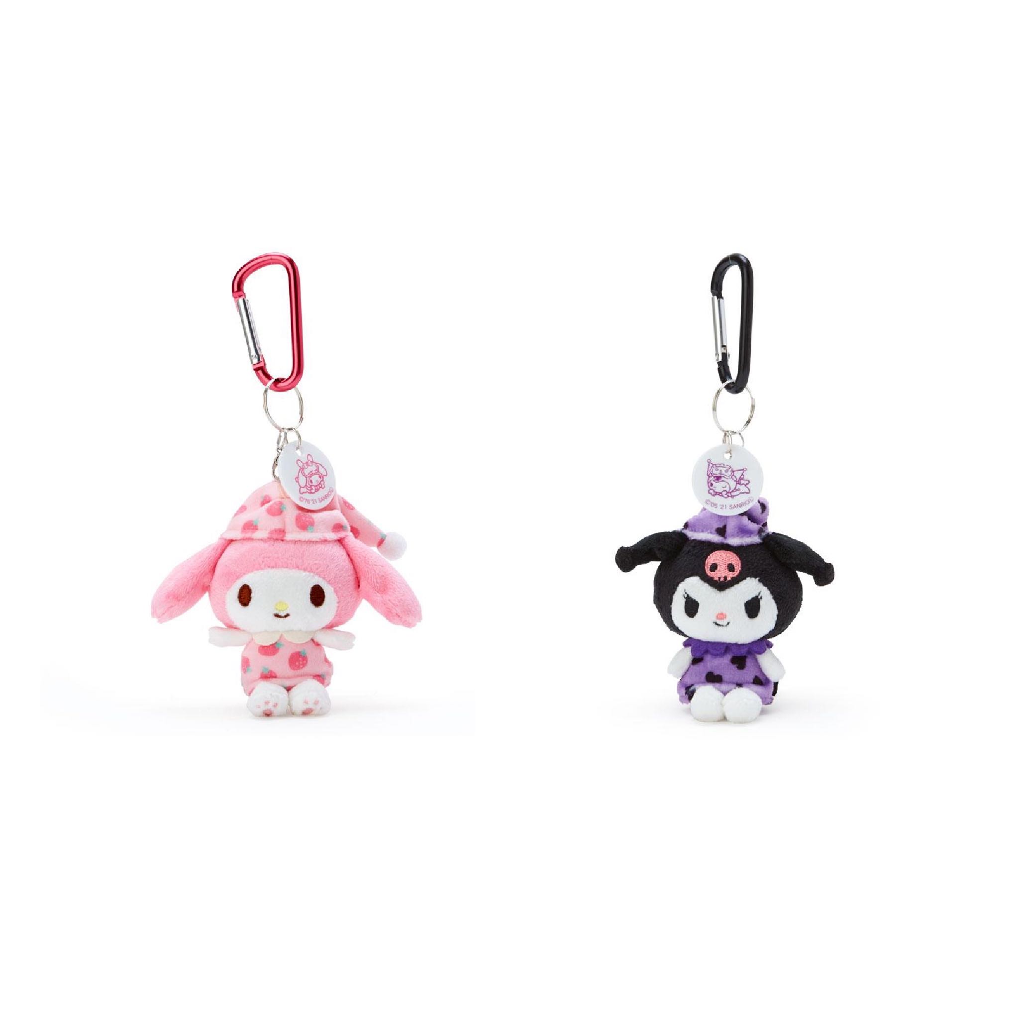 [ พร้อมส่ง ] ซานริโอ้ พวงกุญแจตุ๊กตา (Sanrio Carabiner Mascot (Pajamas))