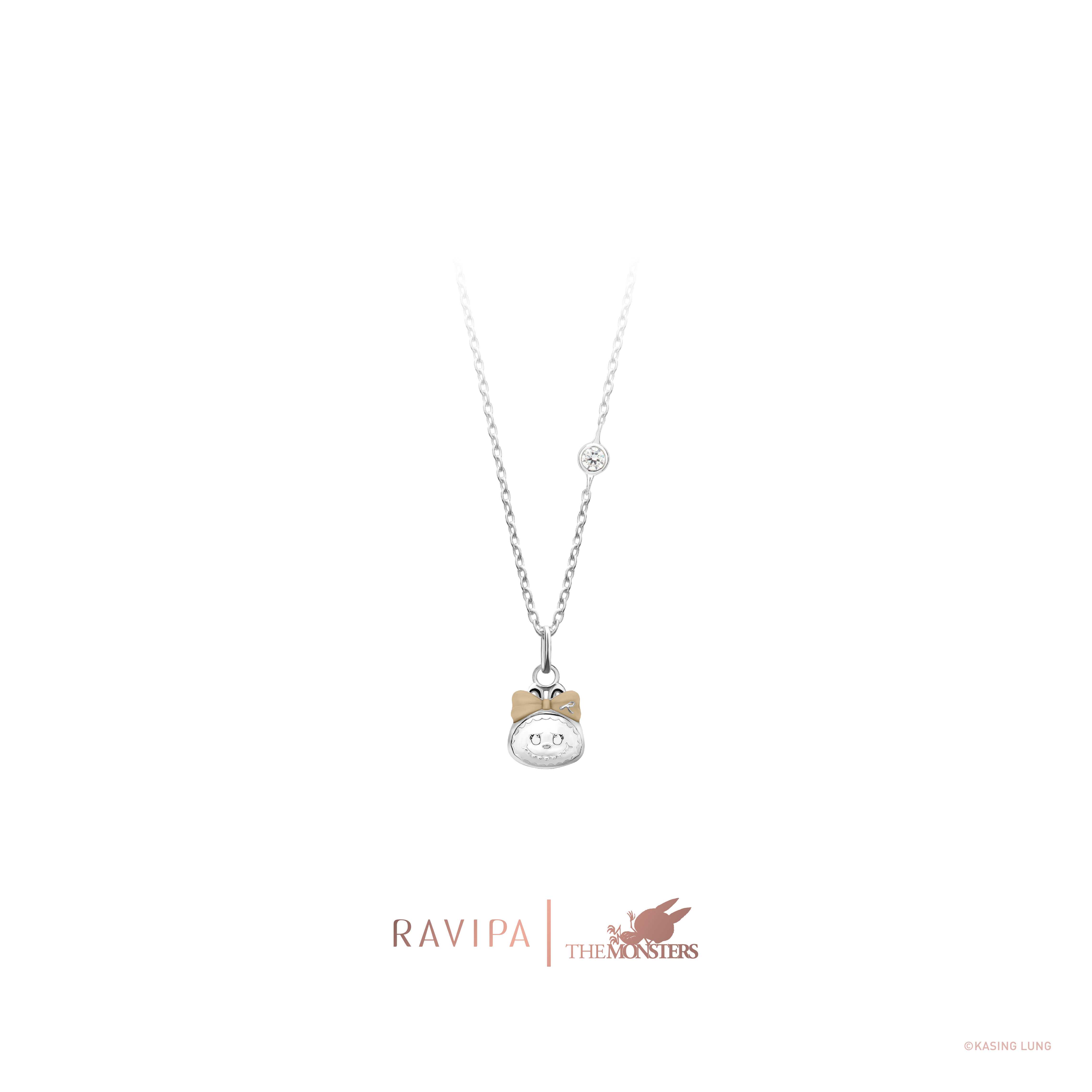 Labubu Baby Northstar Diamond Necklace