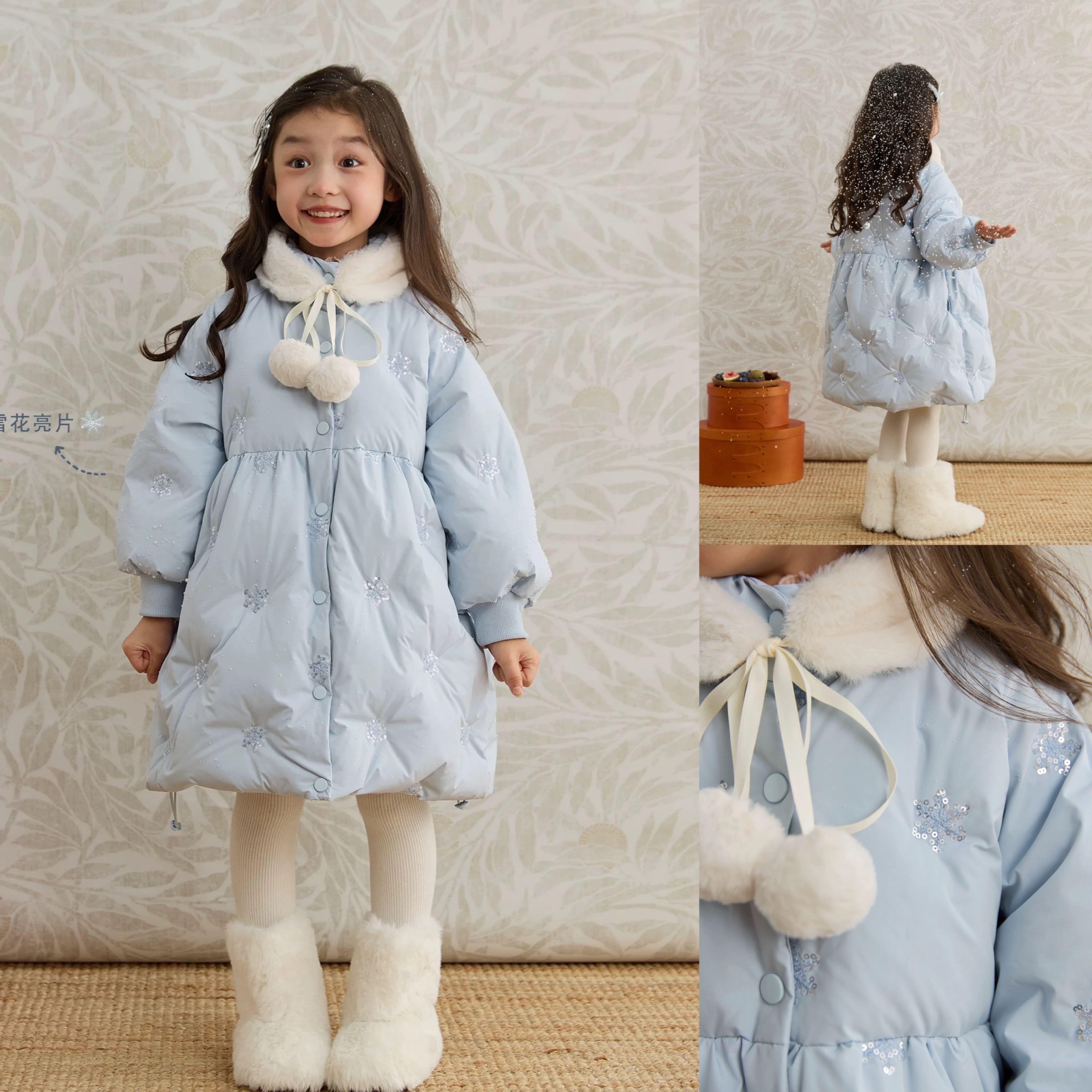 Preorder12-15วัน-(ขนเป็ดแท้90%) พร้อมผ้าพันคอ/Sz90-150